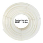 BENTISM PEX Tubing, 1 inch x 500 ft PEX Pipe, Non Oxygen Barrier PEX-B Pipe White, Flexible PEX Water Line for Plumbing, RV Sewer Hose, Radiant Cooling