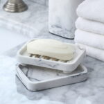 Better Homes & Gardens Faux Marble Soap Dish, White
