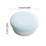 Bfogop Plastic Soap Container, Soap Bar Holder Travel Case Portable Round Soap Dishes with Lid Leak-Proof Soap Box for Bar Soap Box Holder Soap Container for Home, Gym, Camping