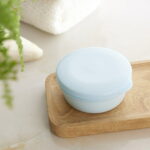 Bfogop Plastic Soap Container, Soap Bar Holder Travel Case Portable Round Soap Dishes with Lid Leak-Proof Soap Box for Bar Soap Box Holder Soap Container for Home, Gym, Camping