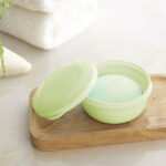 Bfogop Plastic Soap Container, Soap Bar Holder Travel Case Portable Round Soap Dishes with Lid Leak-Proof Soap Box for Bar Soap Box Holder Soap Container for Home, Gym, Camping