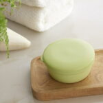 Bfogop Plastic Soap Container, Soap Bar Holder Travel Case Portable Round Soap Dishes with Lid Leak-Proof Soap Box for Bar Soap Box Holder Soap Container for Home, Gym, Camping