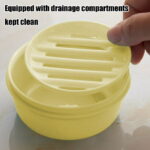 Bfogop Plastic Soap Container, Soap Bar Holder Travel Case Portable Round Soap Dishes with Lid Leak-Proof Soap Box for Bar Soap Box Holder Soap Container for Home, Gym, Camping