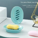BIZHUA 2 Pack Soap Dish Bar Soap Holder Soap with Drip Tray for Shower, 2*Soap Box