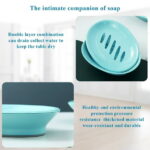 BIZHUA 2 Pack Soap Dish Bar Soap Holder Soap with Drip Tray for Shower, 2*Soap Box