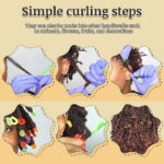 Black Pipe Cleaners for Hair, Pipe Cleaners, 100 PCS Black Pipe Cleaners for Locs Chenille Stems Pipe Cleaners Craft Supplies for Wig Weaving DIY Halloween Decorations