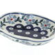 Blue Rose Polish Pottery Blue Violet Soap Dish