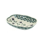 Blue Rose Polish Pottery Red Daisy Soap Dish