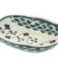 Blue Rose Polish Pottery Sage Floral Soap Dish