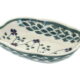 Blue Rose Polish Pottery Sage Floral Soap Dish