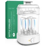 Bottle Sterilizer and Dryer for Baby Bottles, Electric Steam Sterilization Machine,Pacifiers, Pump Parts,Toys White