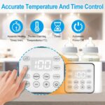 Bottle Warmer,Double Bottle Warmer with Appointment &Timer,6-in-1 Fast Baby Food Heater & Defrost