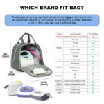 Breast Pump Bag, Spectra Pump Backpack, Pumping Bag for Working Mom, Compatible with Spectra S1, S2, Grey