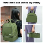 Breast Pump Bag, Spectra Pump Backpack with Pockets for Working Mom, Compatible with Spectra S1, S2, Green