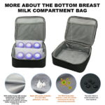 Breast Pump Bag, Spectra Pump Backpack with Pockets for Working Mom, Compatible with Spectra S1, S2, Black