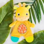 Bright Starts Snuggle & Teethe Plush Teether Toy - Giraffe, Infants Ages 0 Months +