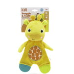 Bright Starts Snuggle & Teethe Plush Teether Toy - Giraffe, Infants Ages 0 Months +