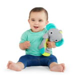 Bright Starts Snuggle & Teethe Plush Teether Toy - Giraffe, Infants Ages 0 Months +