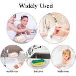 BUZIFU Soap Dish Case Holder Saver 4 Pack Bathroom Soap Dishes Box with 4 Colors Plastic Shower Soap Holder for Bathroom,Kitchen,Shower Room to Keep the Soap...