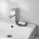 Bxaolu Silicone Soap Holder- Soap Dish with Drainage Perfect for Kitchen Counter, Scrub Holder, Sink Organizer,Soap Dishes,Sponge,Dispenser,bar Shower soap,Sink Tray(Gray-S,2PCS)