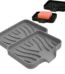Bxaolu Silicone Soap Holder- Soap Dish with Drainage Perfect for Kitchen Counter, Scrub Holder, Sink Organizer,Soap Dishes,Sponge,Dispenser,bar Shower soap,Sink Tray(Gray-S,2PCS)