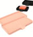 Bxaolu Silicone Soap Holder- Soap Dish with Drainage Perfect for Kitchen Counter, Scrub Holder, Sink Organizer,Soap Dishes,Sponge,Dispenser,bar Shower soap,Sink Tray(Pink-L,2PCS)