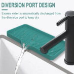 Bxaolu Silicone Soap Holder- Soap Dish with Drainage Perfect for Kitchen Counter, Scrub Holder, Sink Organizer,Soap Dishes,Sponge,Dispenser,bar Shower soap,Sink Tray(Pink-L,2PCS)
