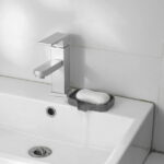 Bxaolu Silicone Soap Holder- Soap Dish with Drainage Perfect for Kitchen Counter, Scrub Holder, Sink Organizer,Soap Dishes,Sponge,Dispenser,bar Shower soap,Sink Tray(Gray-S,2PCS)
