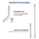 Byootique Wash Basin Drain Hose Kit Extendable Drainpipe Shampoo Bowl Accessory for Salon