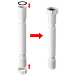 Byootique Wash Basin Drain Hose Kit Extendable Drainpipe Shampoo Bowl Accessory for Salon