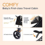 Carbon Fiber Baby Stroller Travel Lightweight Compact Stroller Easy-Fold Design Infant to Baby Toddler