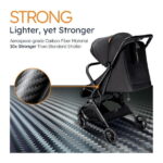 Carbon Fiber Baby Stroller Travel Lightweight Compact Stroller Easy-Fold Design Infant to Baby Toddler