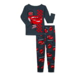 Cars Toddler Long Sleeve Top and Pants Pajama Set, 2-Piece, Sizes 12M-5T