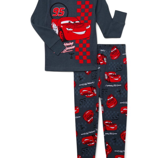 Cars Toddler Long Sleeve Top and Pants Pajama Set, 2-Piece, Sizes 12M-5T