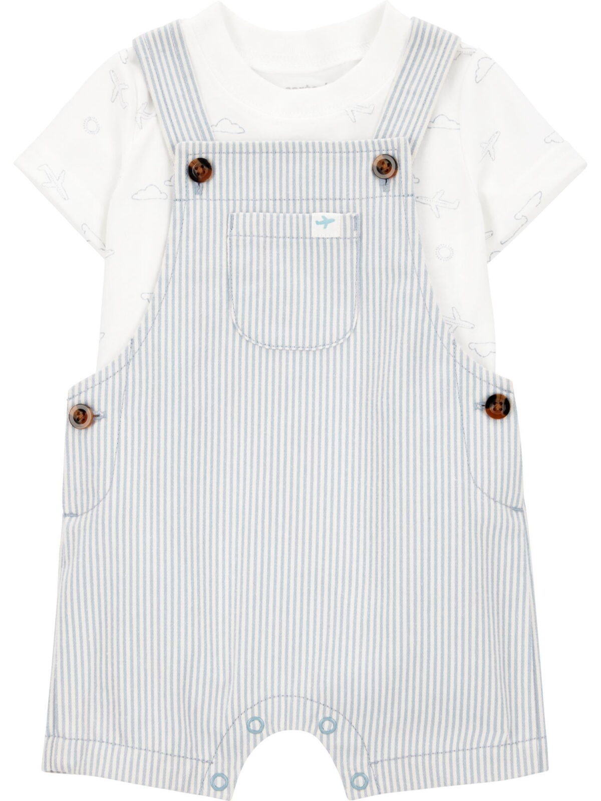 Carter's Child of Mine Baby Boy Overalls, 2-Piece, Sizes 0/3-24 Months