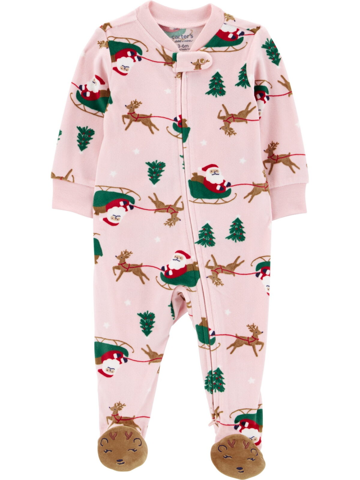 Carter's Child of Mine Baby Cozy Holiday Sleep N Play, Sizes Preemie-6/9 Months