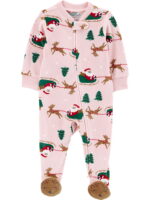 Carter's Child of Mine Baby Cozy Holiday Sleep N Play, Sizes Preemie-6/9 Months