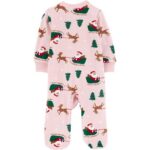 Carter's Child of Mine Baby Cozy Holiday Sleep N Play, Sizes Preemie-6/9 Months