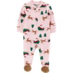 Carter's Child of Mine Baby Cozy Holiday Sleep N Play, Sizes Preemie-6/9 Months
