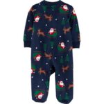 Carter's Child of Mine Baby Cozy Holiday Sleep N Play, Sizes Preemie-6/9 Months