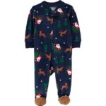 Carter's Child of Mine Baby Cozy Holiday Sleep N Play, Sizes Preemie-6/9 Months
