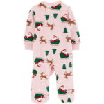 Carter's Child of Mine Baby Cozy Holiday Sleep N Play, Sizes Preemie-6/9 Months