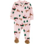 Carter's Child of Mine Baby Cozy Holiday Sleep N Play, Sizes Preemie-6/9 Months