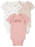 Carter's Child of Mine Baby Girl Bodysuit, 3-Pack, Sizes Preemie-18 Months