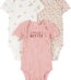Carter's Child of Mine Baby Girl Bodysuit, 3-Pack, Sizes Preemie-18 Months