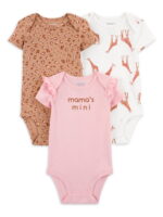Carter's Child of Mine Baby Girl Bodysuits, 3-Pack, Sizes Preemie-18 Months