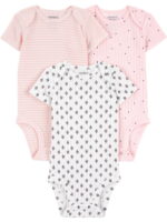 Carter's Child of Mine Baby Girl Bodysuits, 3-Piece, Sizes Preemie-18 Months