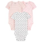Carter's Child of Mine Baby Girl Bodysuits, 3-Piece, Sizes Preemie-18 Months