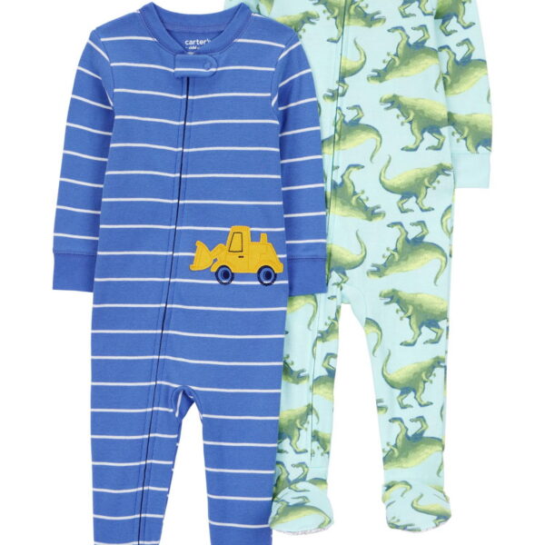 Carter's Child of Mine Toddler Pajama, 2-Pack, One-Piece, Sizes 12M-5T
