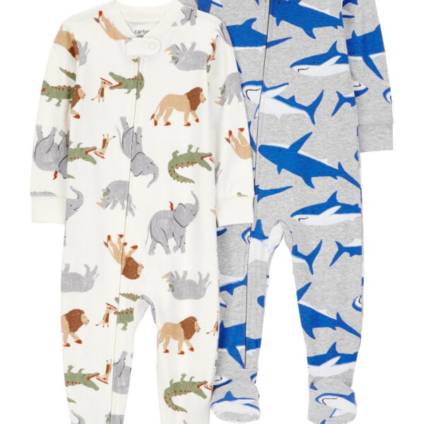 Carter's Child of Mine Toddler Pajama, 2-Pack, One-Piece, Sizes 12M-5T
